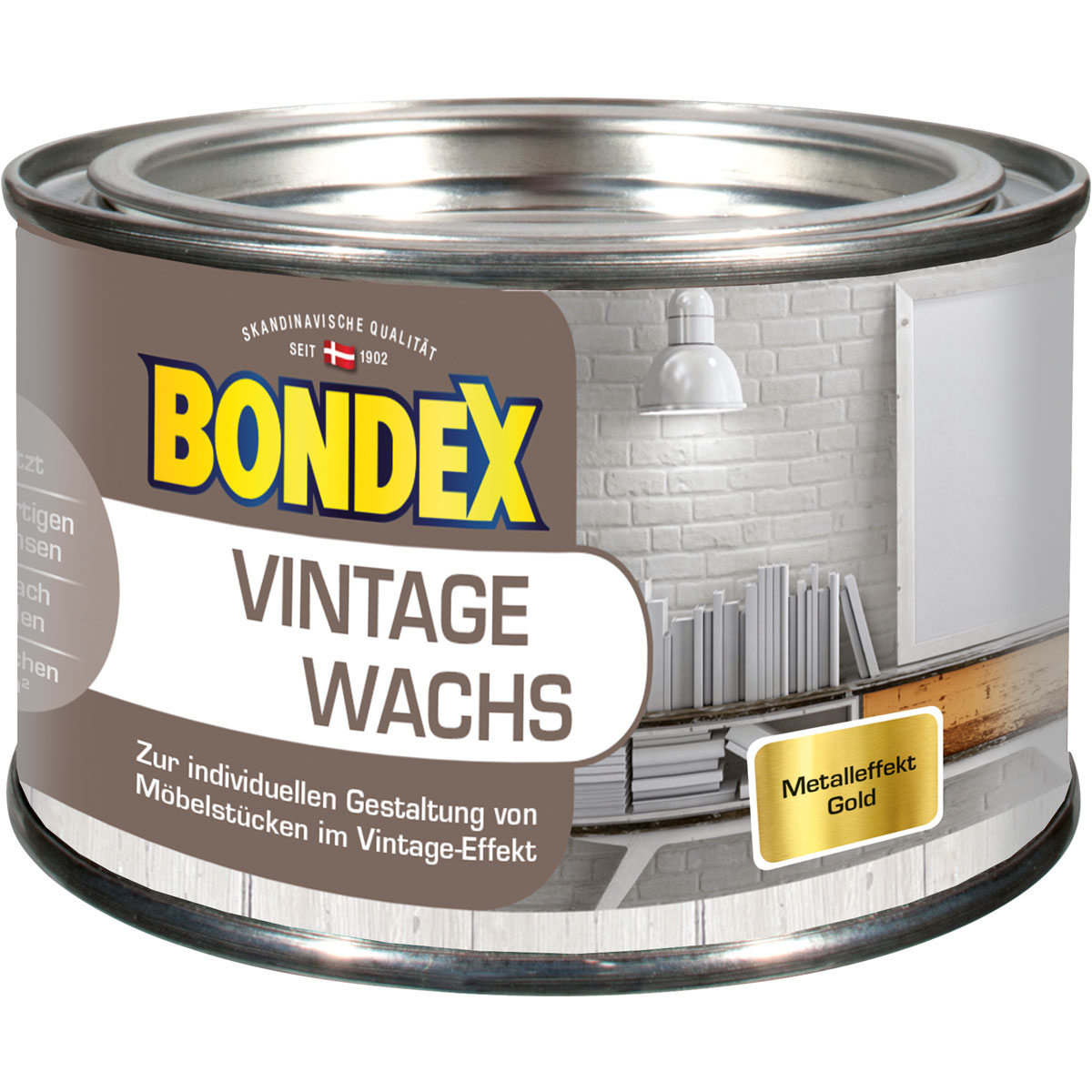 Bondex Vintage Wachs Metallic Gold 250 ml