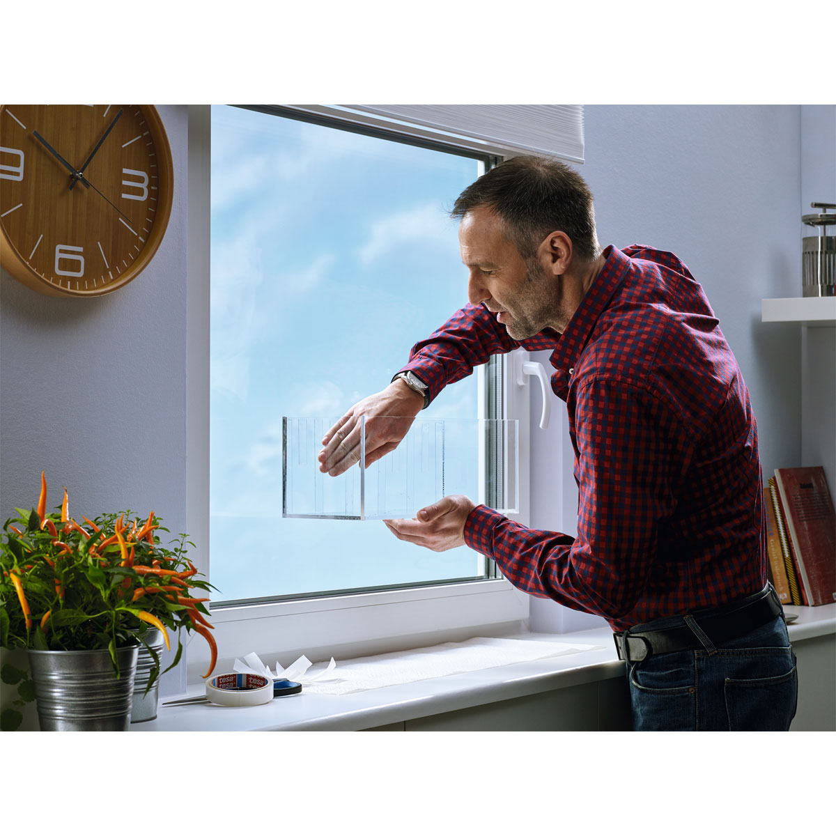 Tesa Montageband transparent Glas 5 m x 19 mm Traglast 20 kg Bild 3