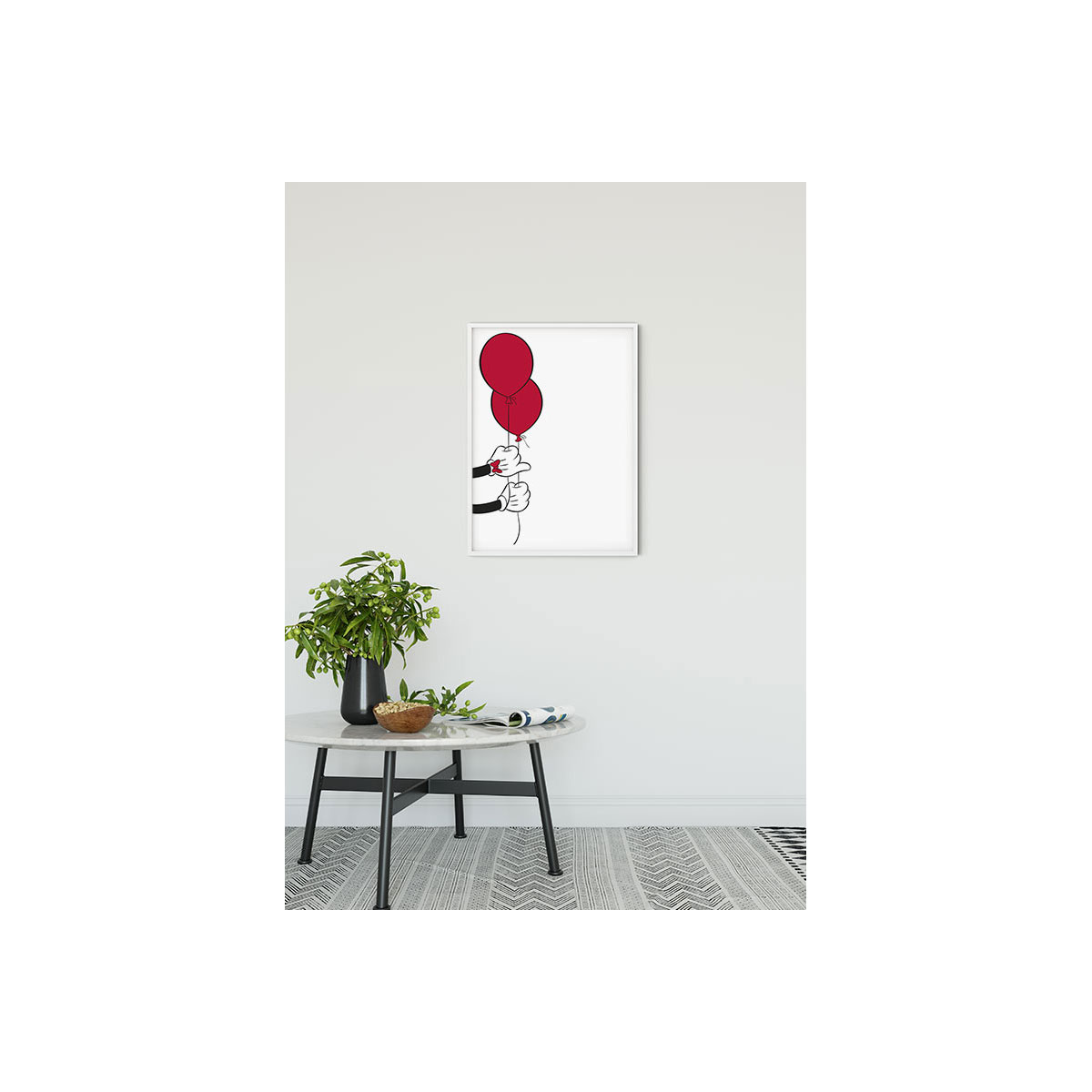 Komar  Wandbild Mickey Mouse Balloon 30x40 cm