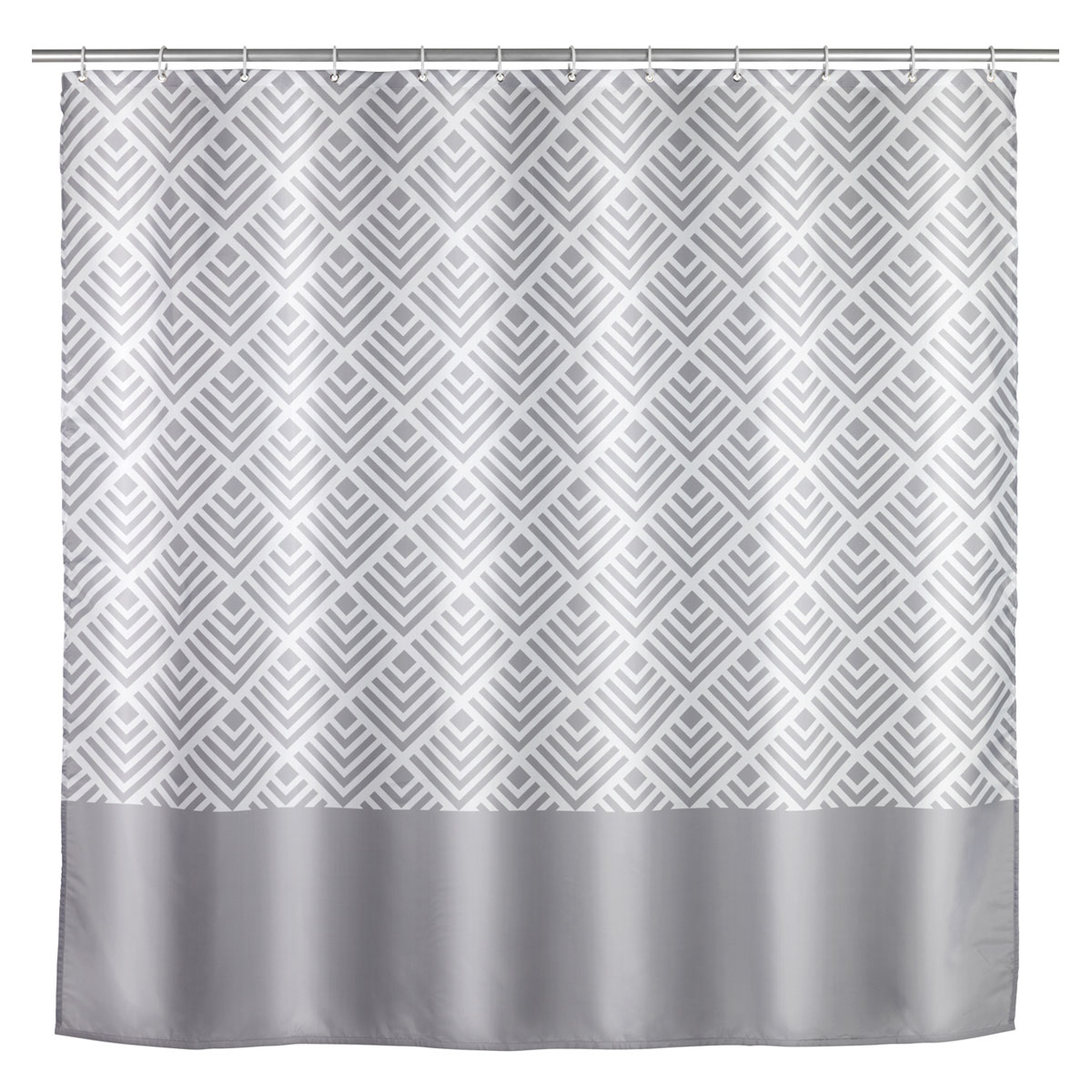 Wenko  Anti-Schimmel Duschvorhang Echo Textil Polyester 180 x 200 cm waschbar Bild 1