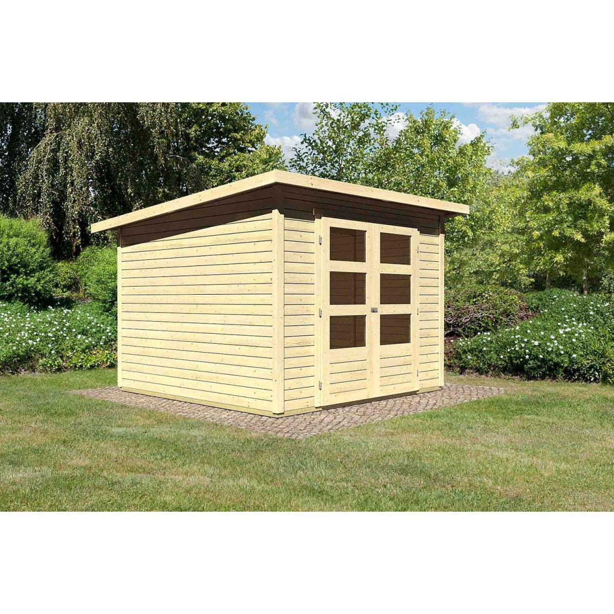 Karibu Gartenhaus Stockach 4 naturbelassen