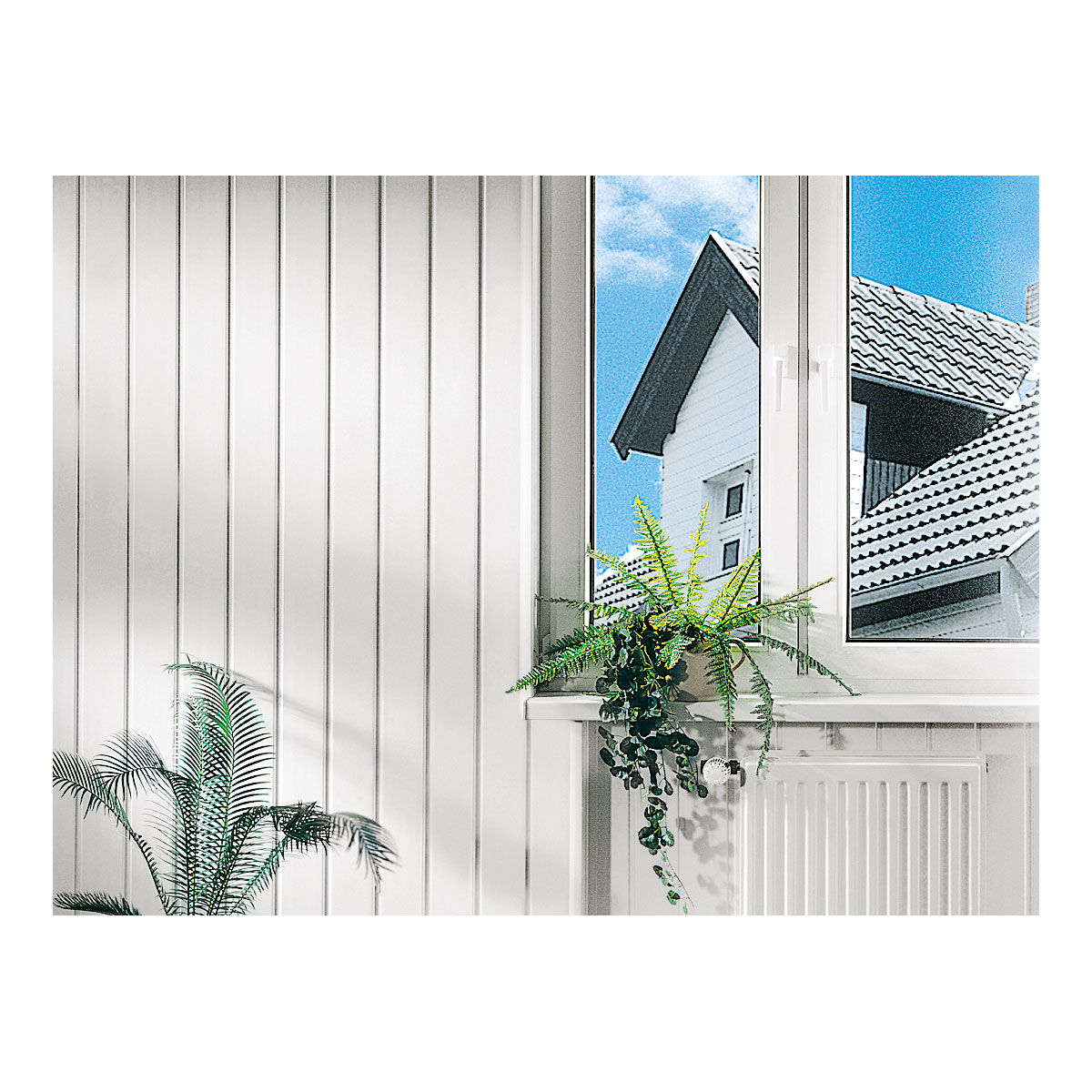 Specht Vinylboden  Kunststoff-Paneel Duropan weiß 270 x 10,5 cm Bild 3