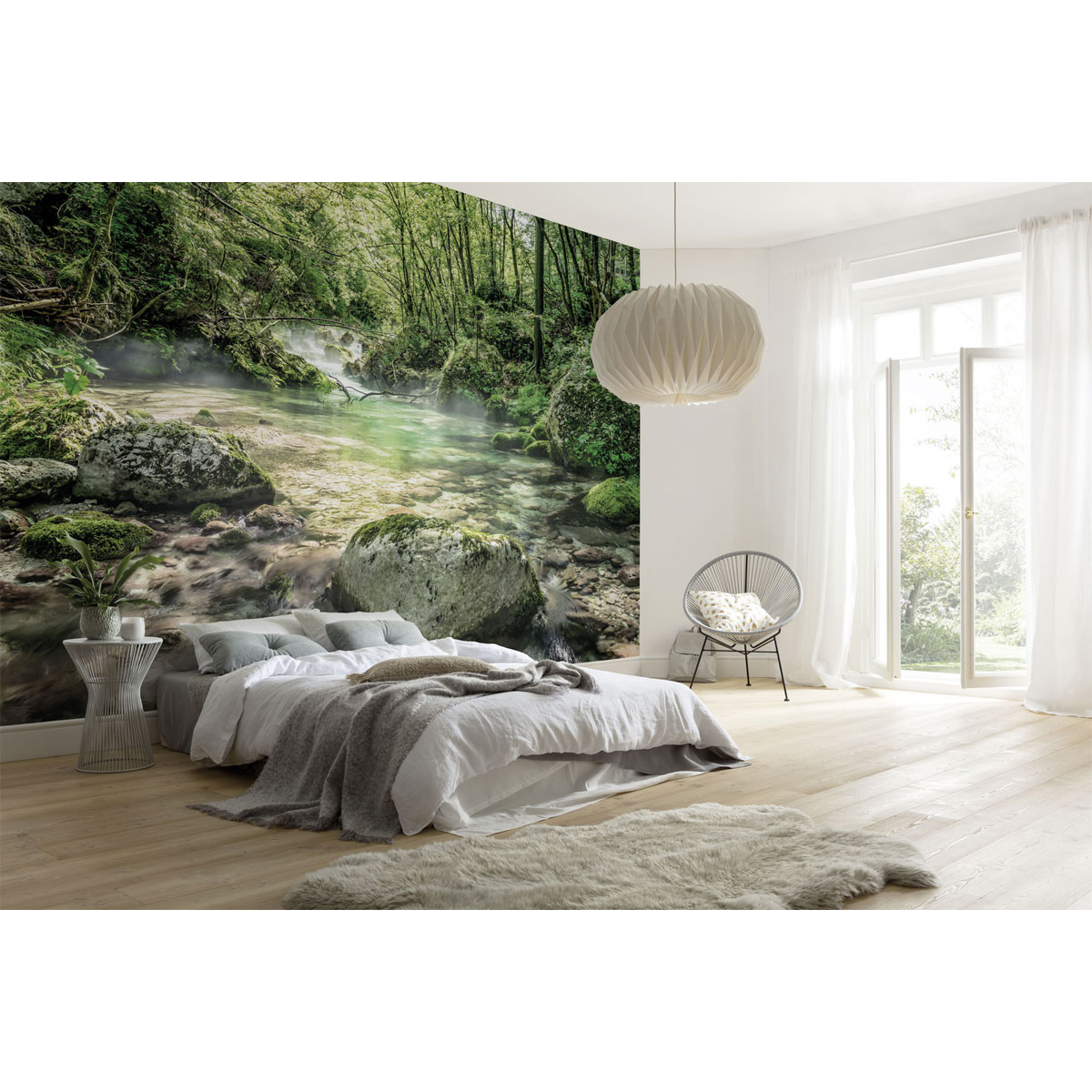 Komar  Papier Fototapete Riverbed 368x254 cm