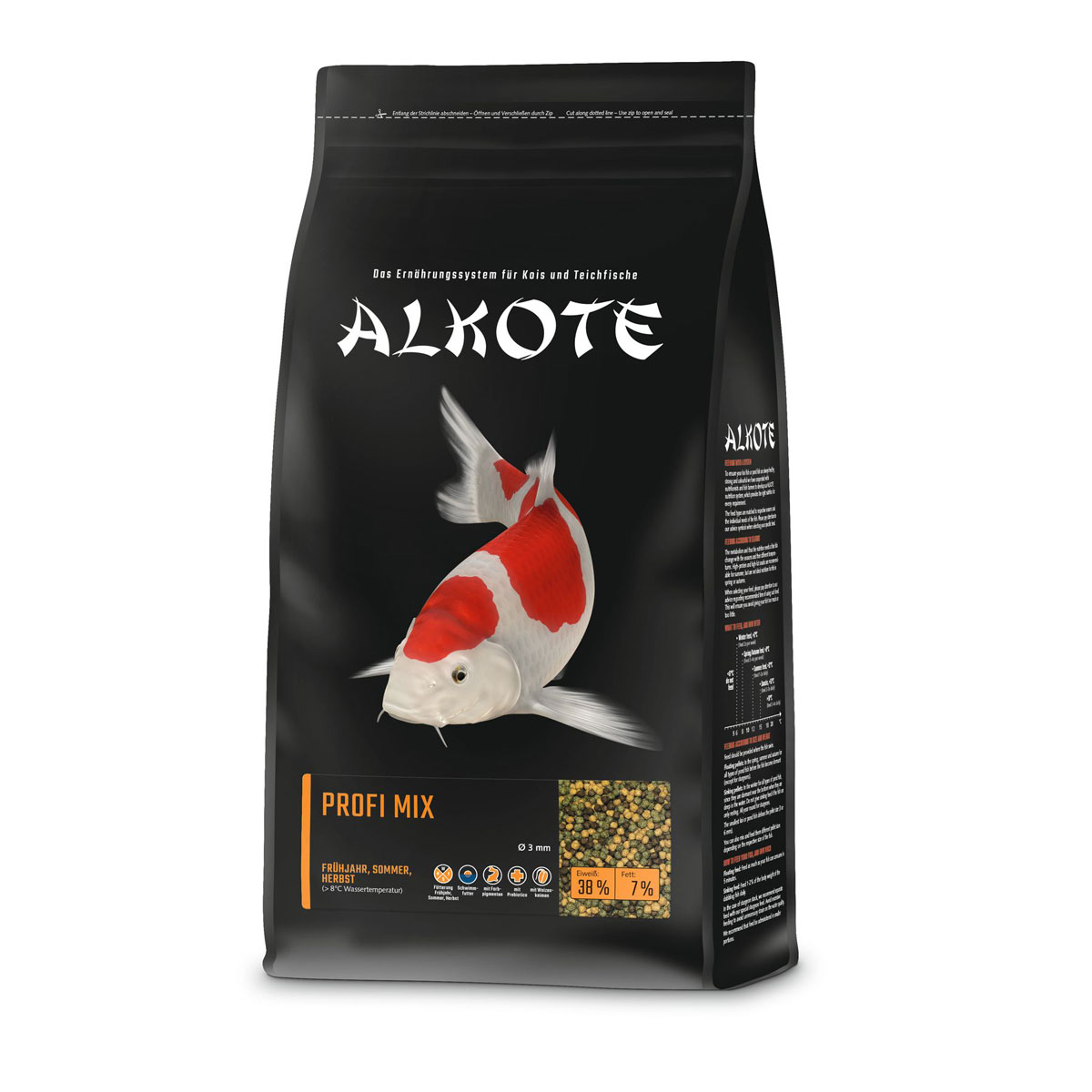 ALKOTE Koi-Futter Profi-Mix, 3mm, 1kg