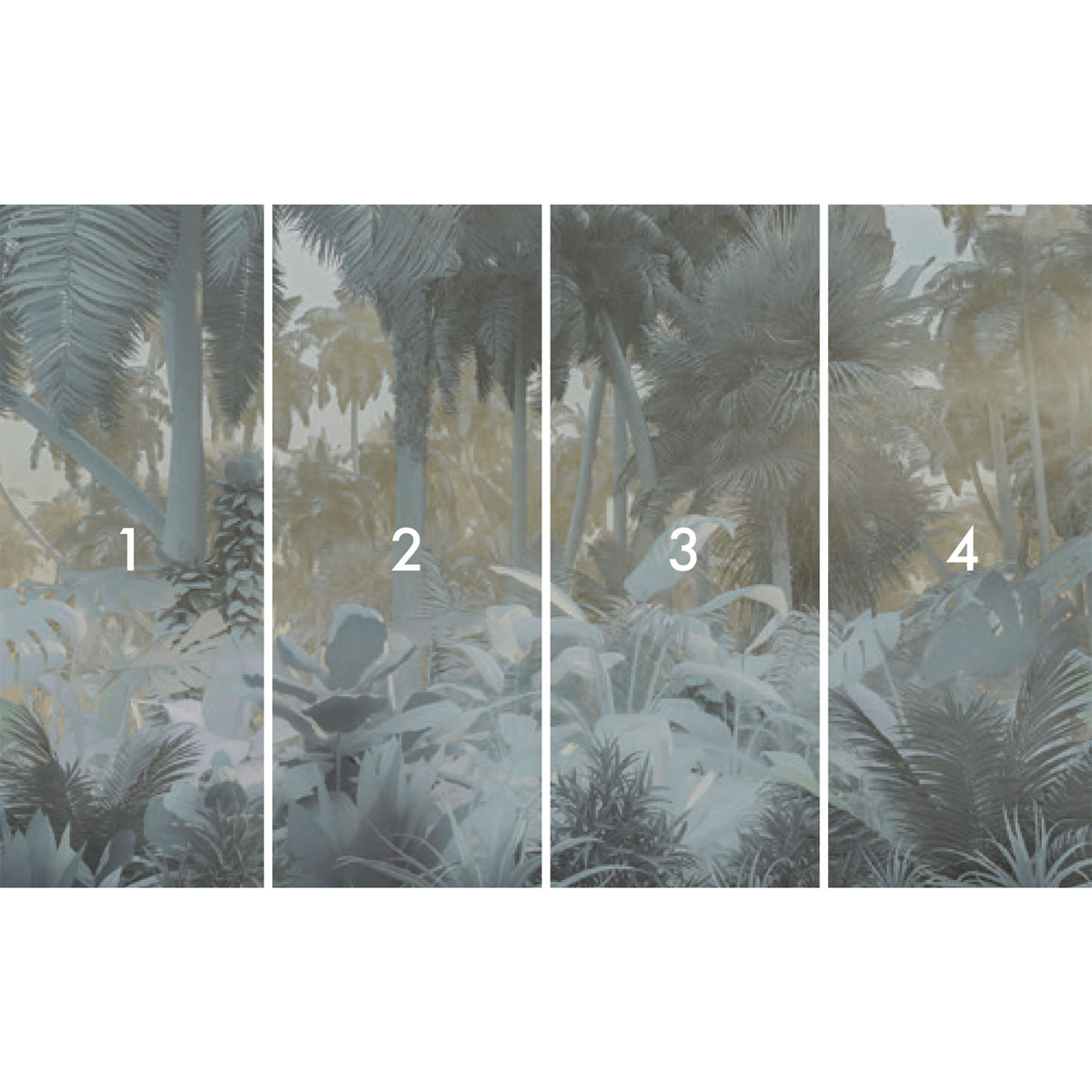 Komar  Vlies Fototapete Misty Jungle 400x250 cm Bild 3