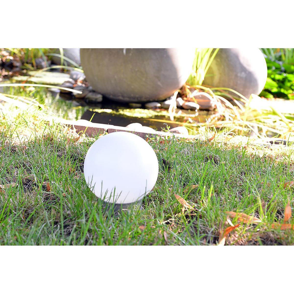 Flector Garten LED-Solar-Kugelleuchte weiß Bild 6