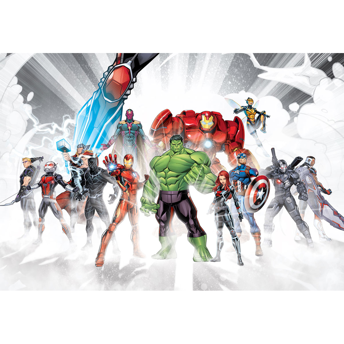 Komar  Papier Fototapete Avengers Unite 368x254 cm Bild 2