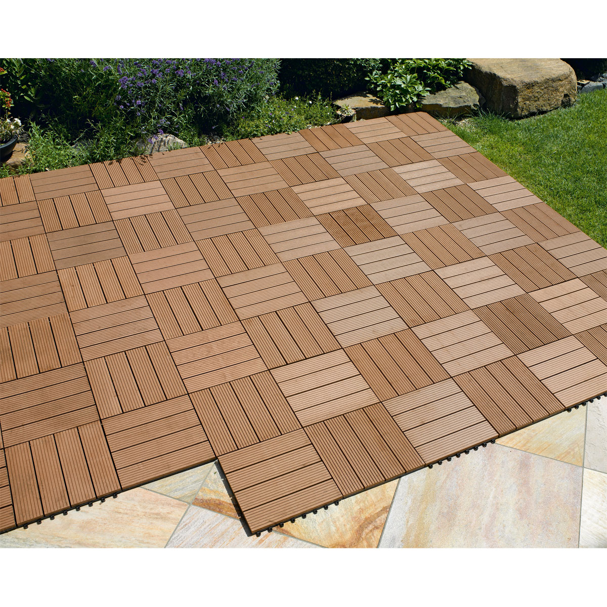 Hartmann  WPC-Klickfliese braun 30 x 30 cm Bild 3