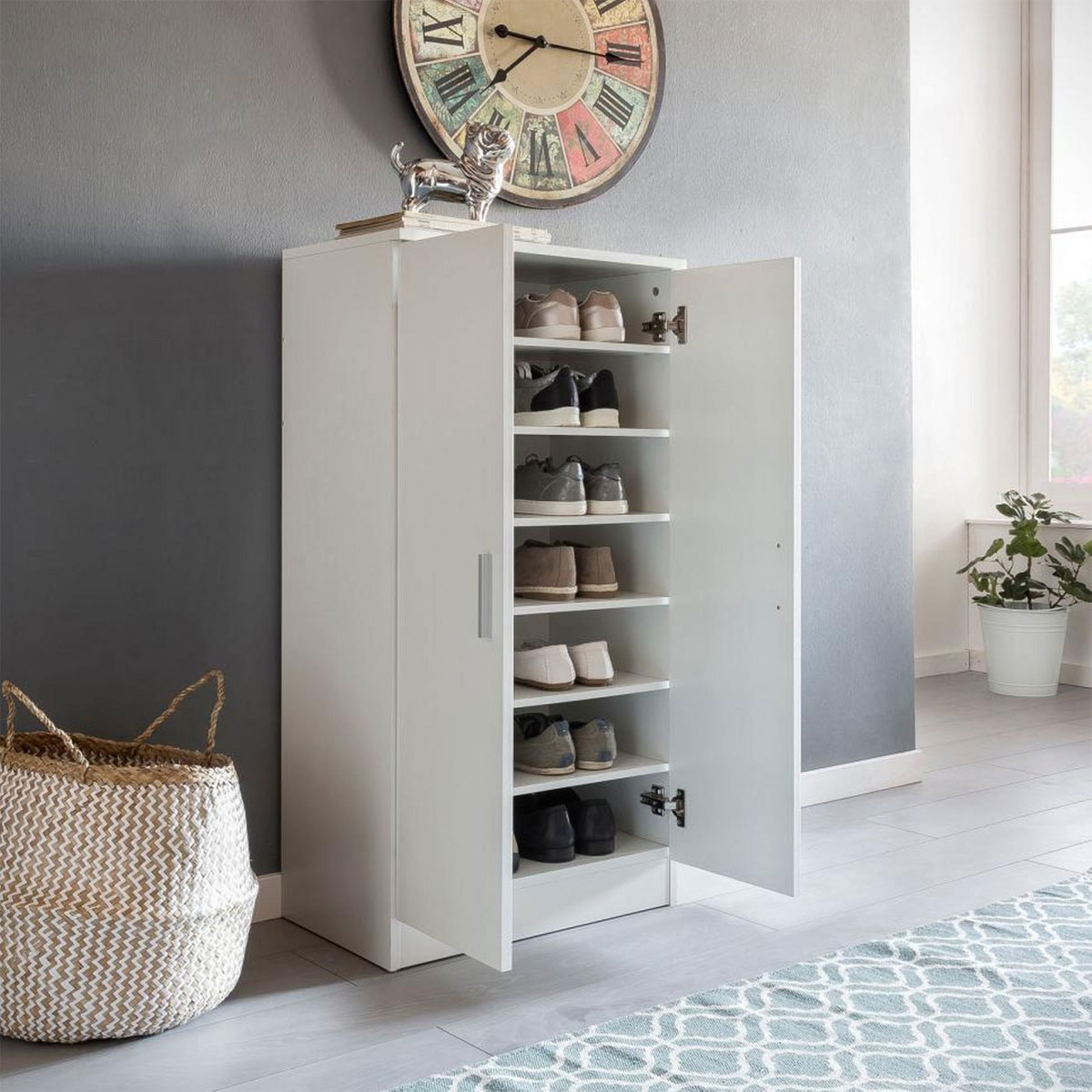 Wohnling Schuhschrank „Martin“, weiß Bild 5