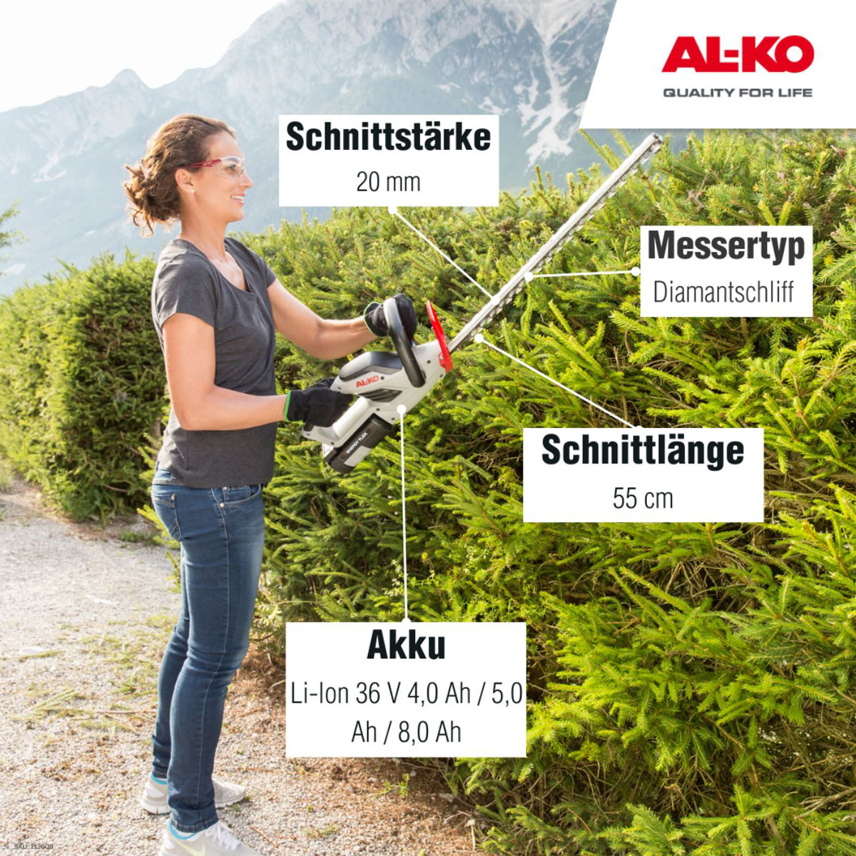 AL-KO  Akku-Heckenschere 36 V HT 4055 Bild 8
