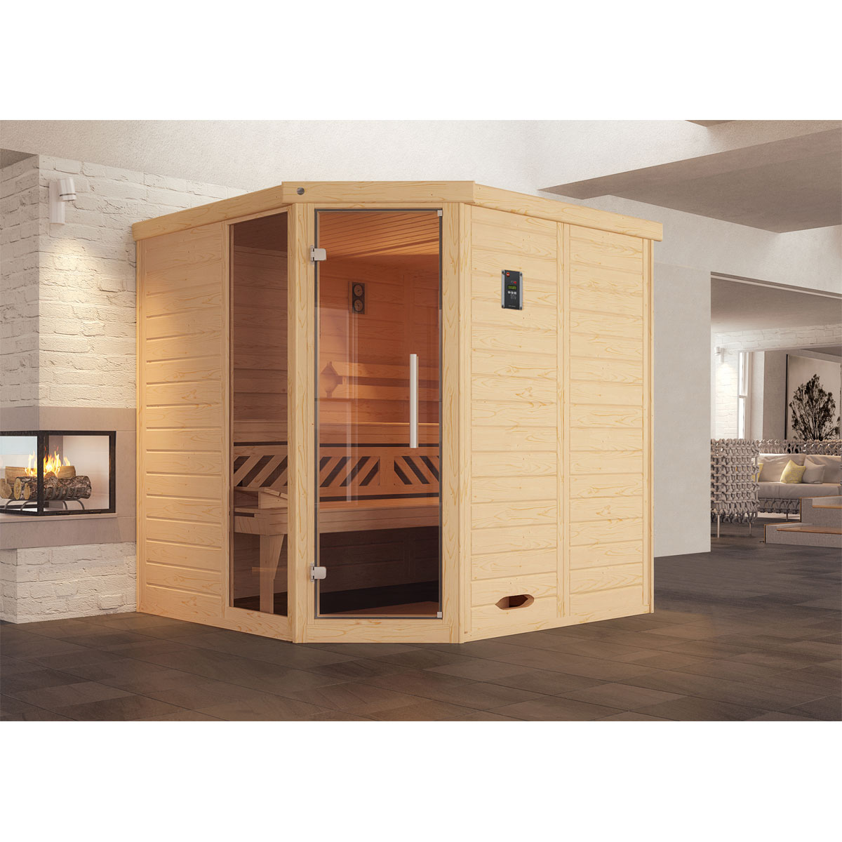 Weka Design-Sauna „Kemi Eck 1“, GTF Bild 2