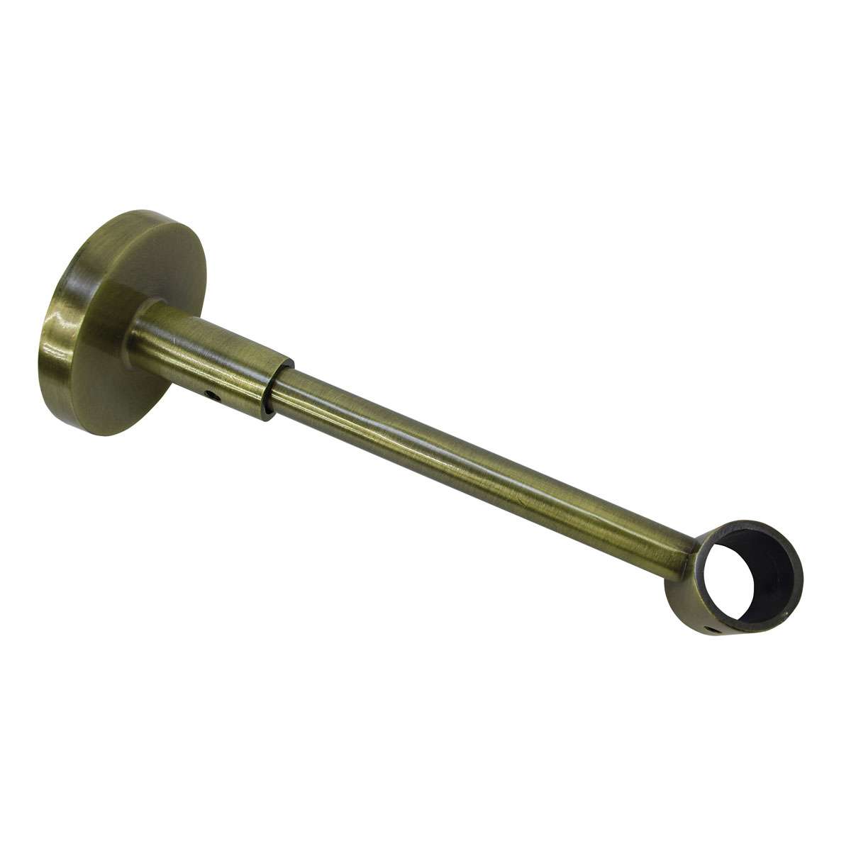 Gardinia Wandträger Memphis für Durchmesser 16 mm geschlossen messing-antik