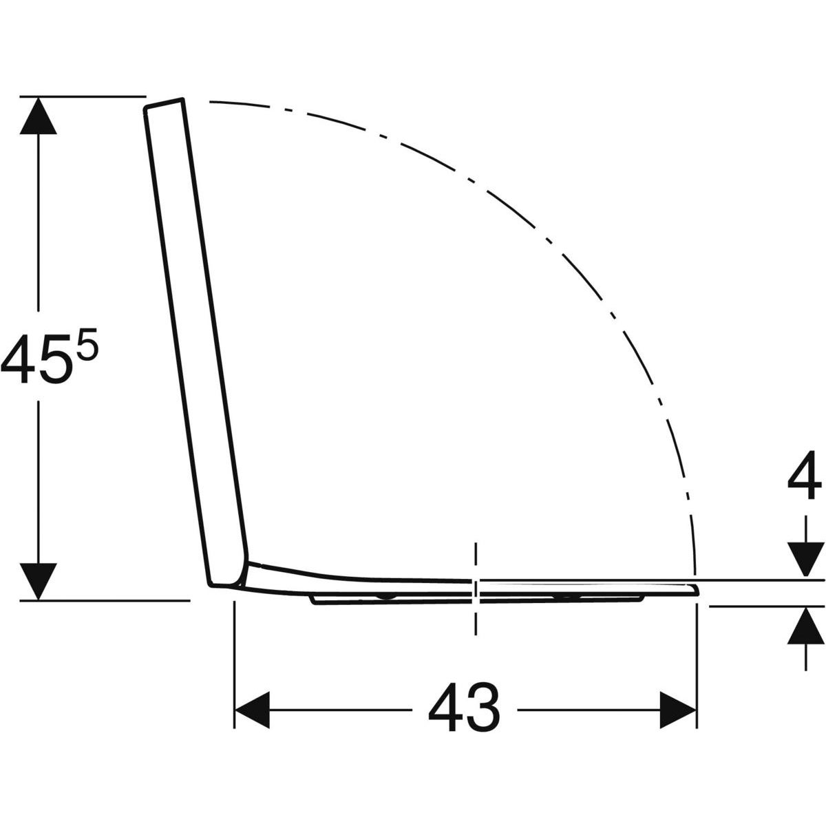 Geberit WC-Sitz Renova weiß mit Absenkautomatik Bild 4