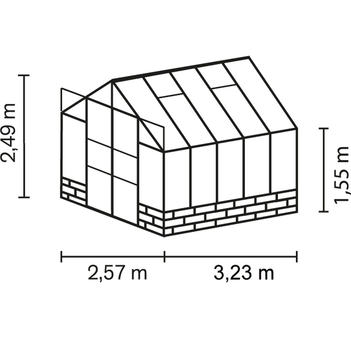 Vitavia Gewächshaus Cassandra 8300 8,3m² silber Bild 3