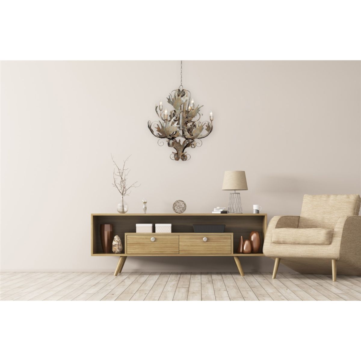 Hängelampe Kronlamper Fly Through Large champagner Bild 3