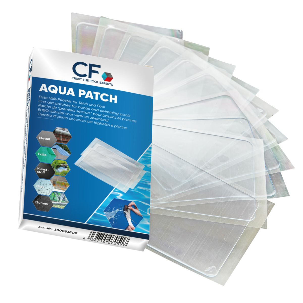 CFH Pflaster Aqua Patch für Pool und Teich 10 Stück