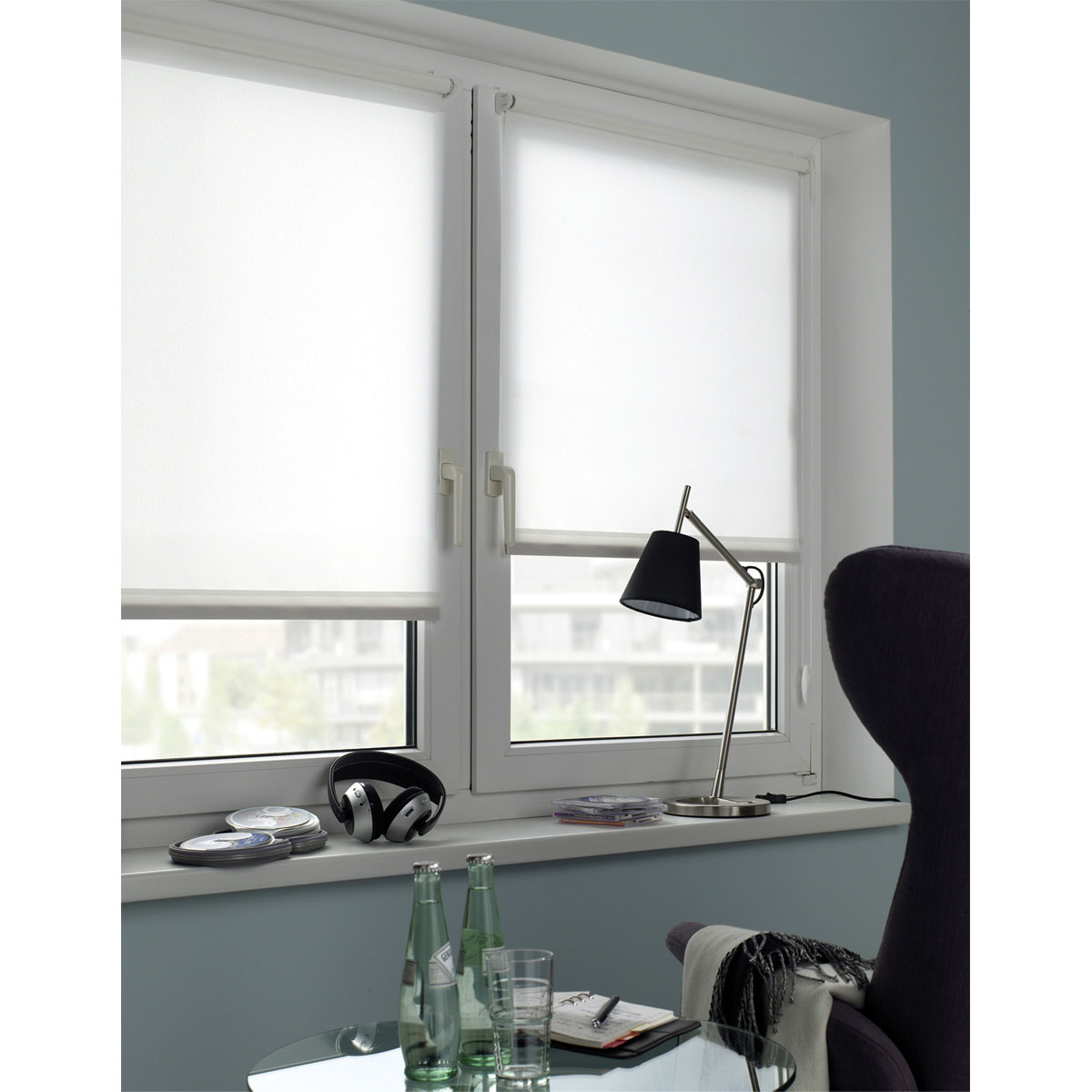 Gardinia Rollo Easyfix Uni Tageslicht 100 x 150 cm weiß Bild 3