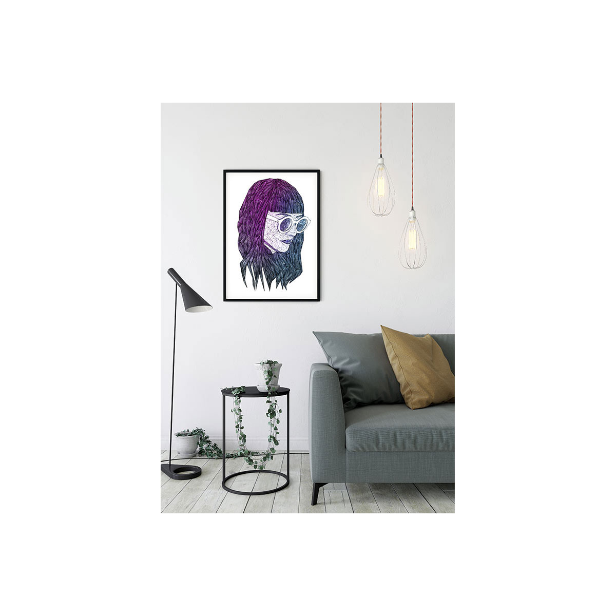 Komar  Wandbild Grid Violet 30x40 cm Bild 4