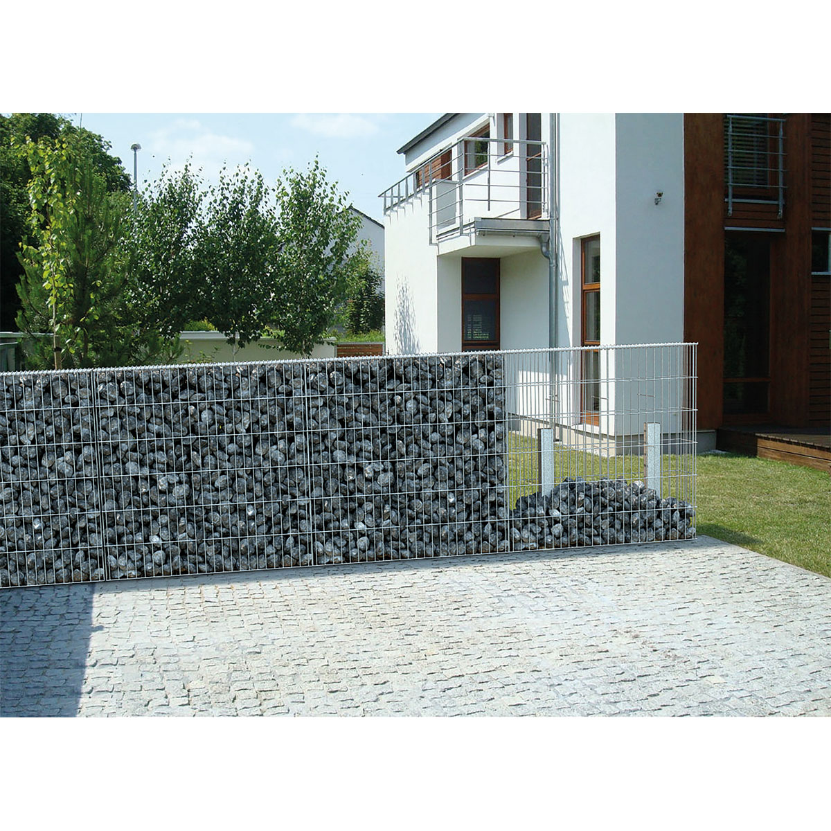 Wilk Gabionen-Zaun 120 x 180 x 25 cm Bild 4