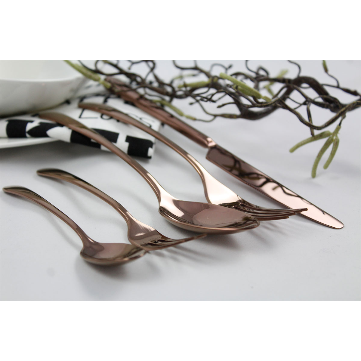 Mulex Besteckset „Astoria“ Kupfer poliert, 20-teilig, im Geschenkkarton Bild 6