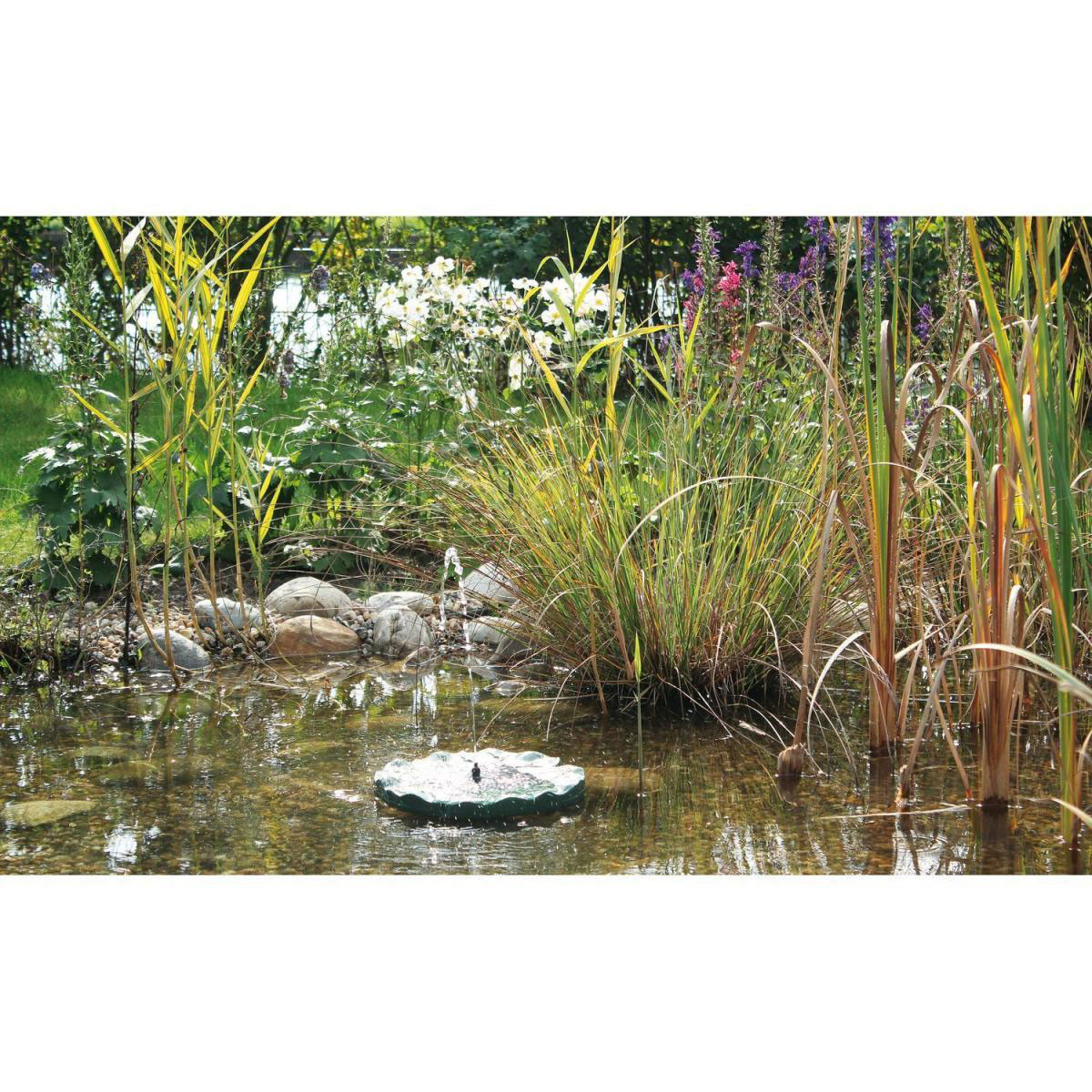 Oase PontecPondoSolar-Wasserspiel Solar Lily Island Bild 2