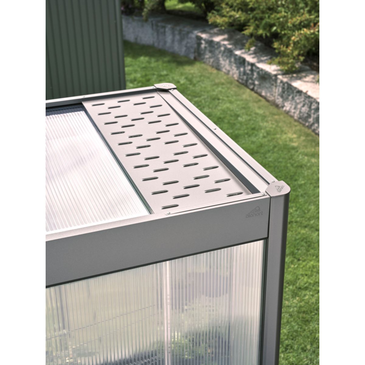 Biohort Wetterschutzblech 0,5m güt Gewächshaus dunkelgrau