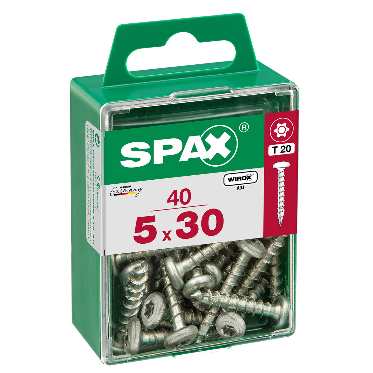 Spax Universalschraube WIROX Rundkopf 5 x 30 mm Torx 40 Stück