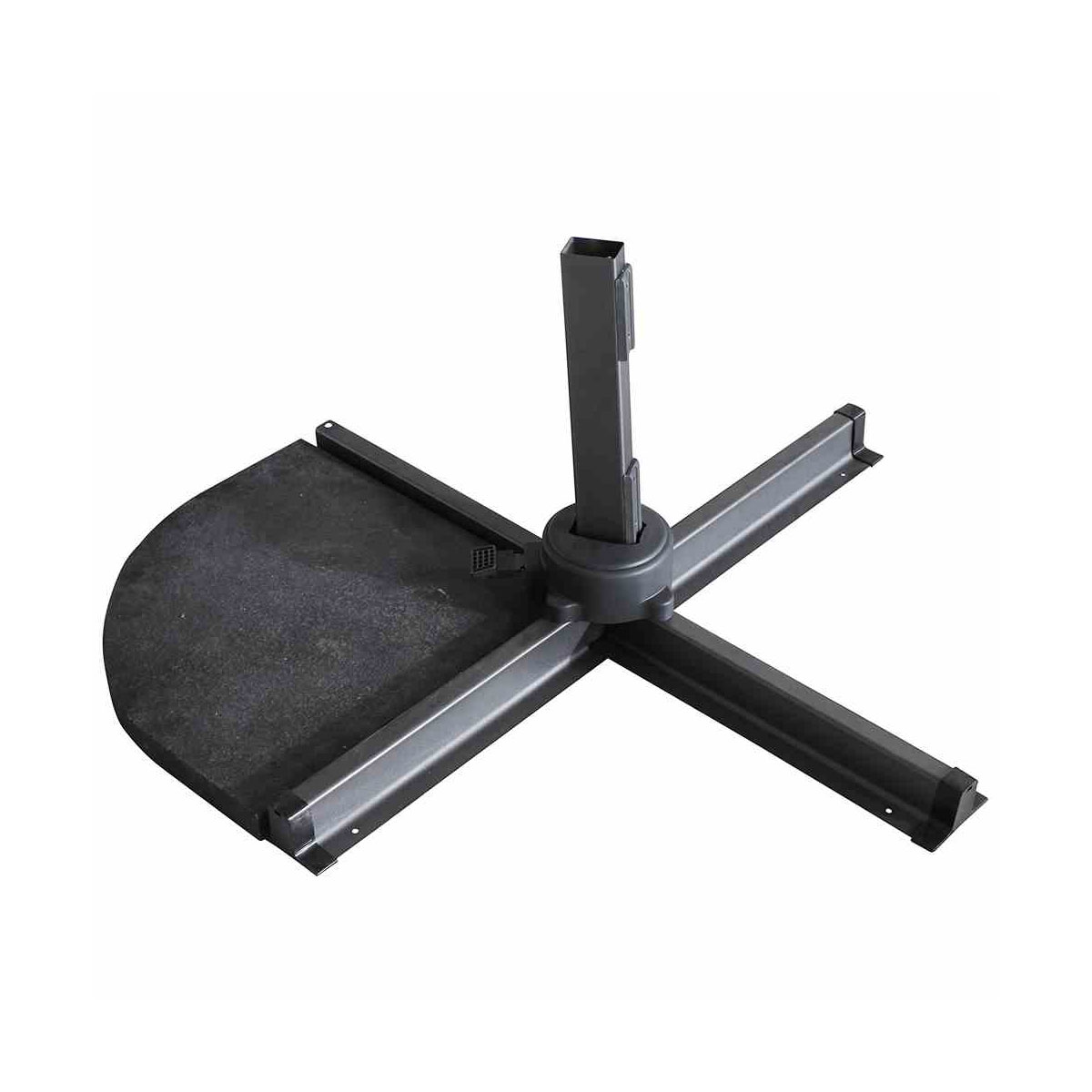 Siena Garden Bodenplatte Celona 22,5 kg 55 x 49 x 4 cm Granit schwarz Bild 3