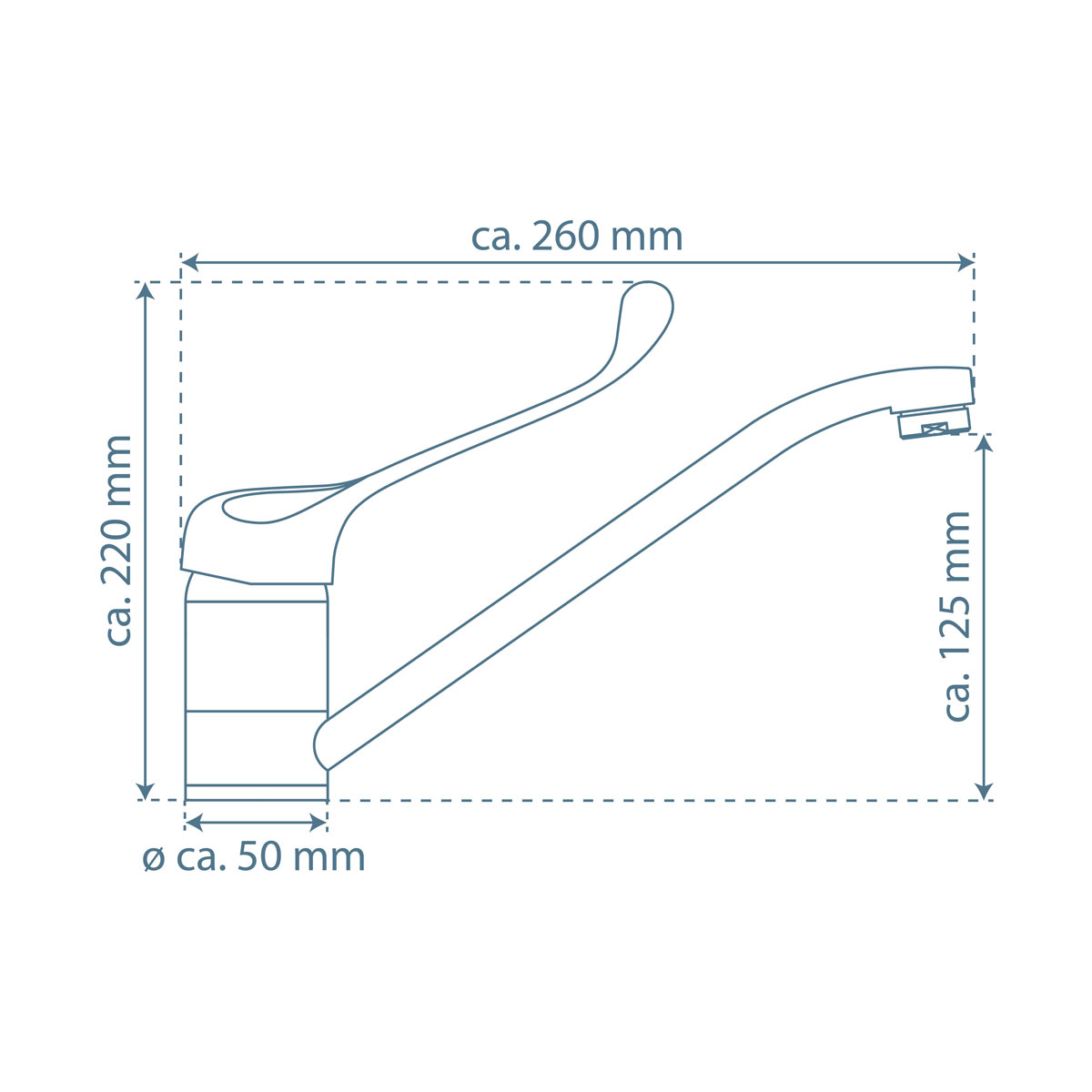 Schütte  Spültischarmatur „Vital“ chrom mit Hygienegriff Bild 4