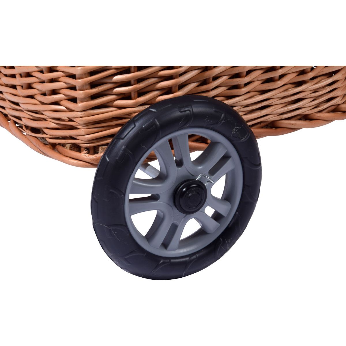 dobar Kaminholzwagen 45 x 43 x 93 cm braun Bild 8