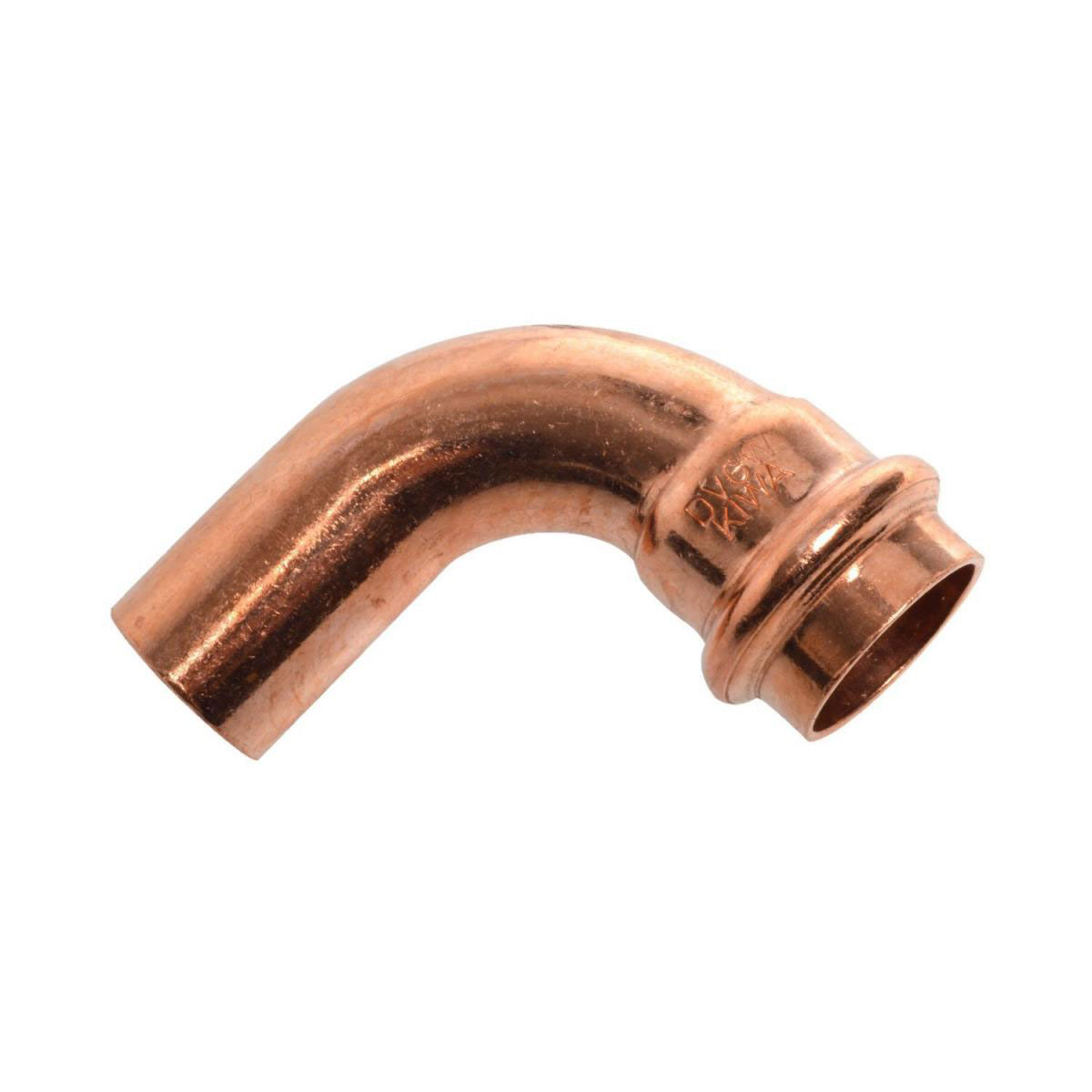 Kirchhoff Bogen 90 1 Muffe Pressfitting für Kupfer 18 mm V-Kontur 1 Stück Bild 1