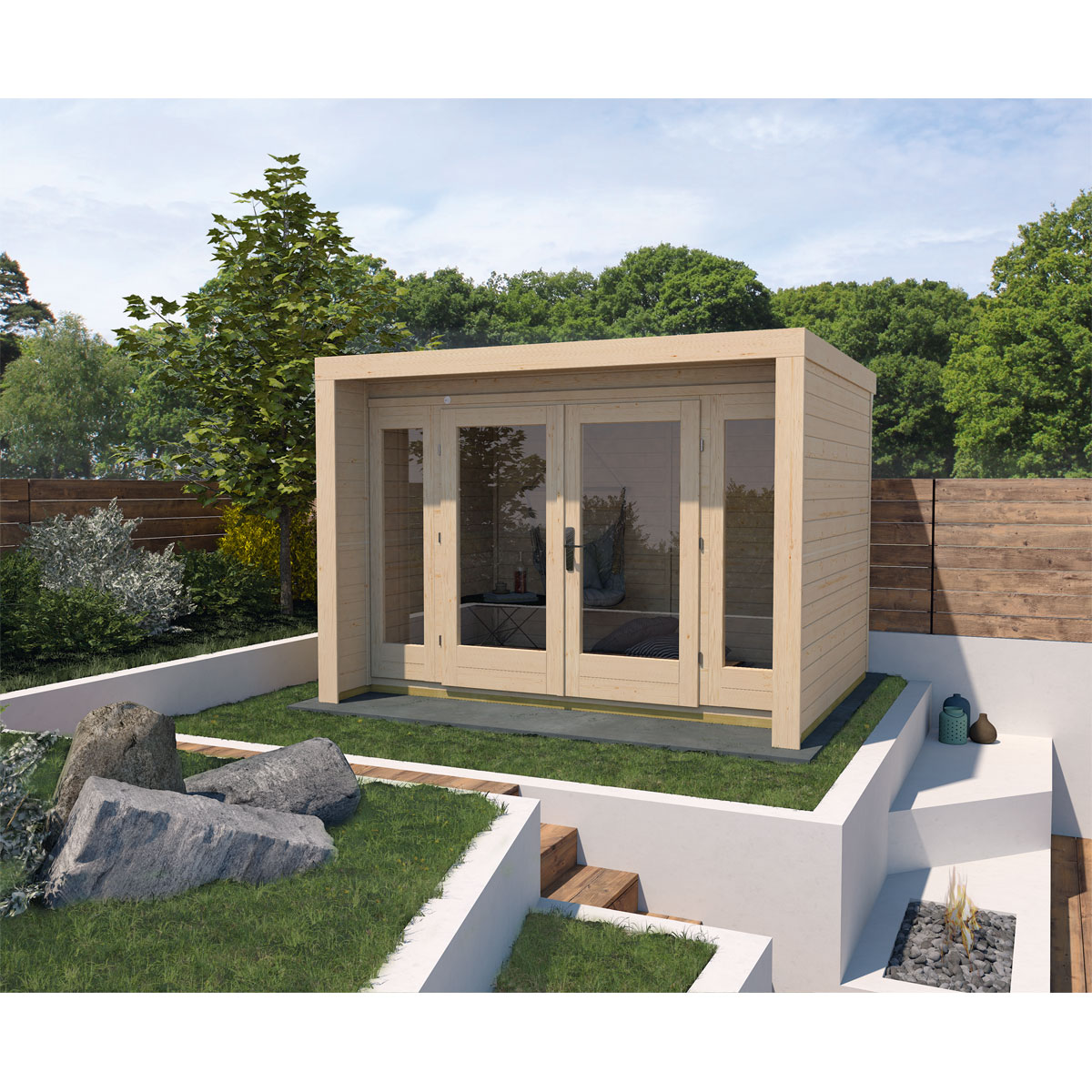 Weka Designhaus 263 Größe 2 300 x 235 cm beige Bild 1