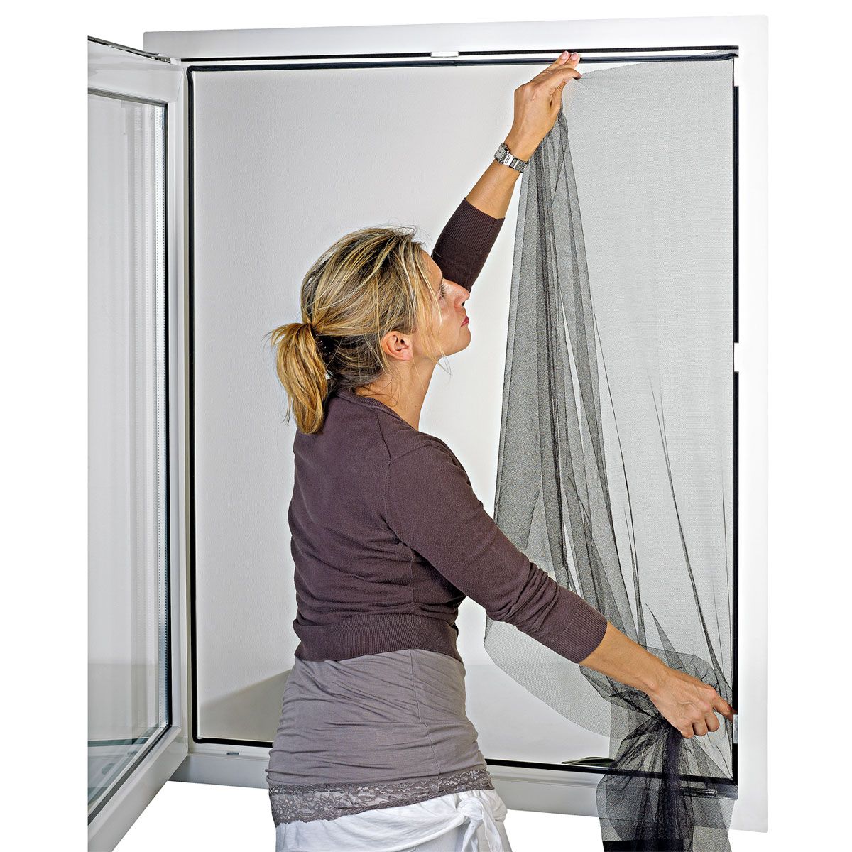 Basic Fliegengitter schwarz 130 x 150 cm online kaufen