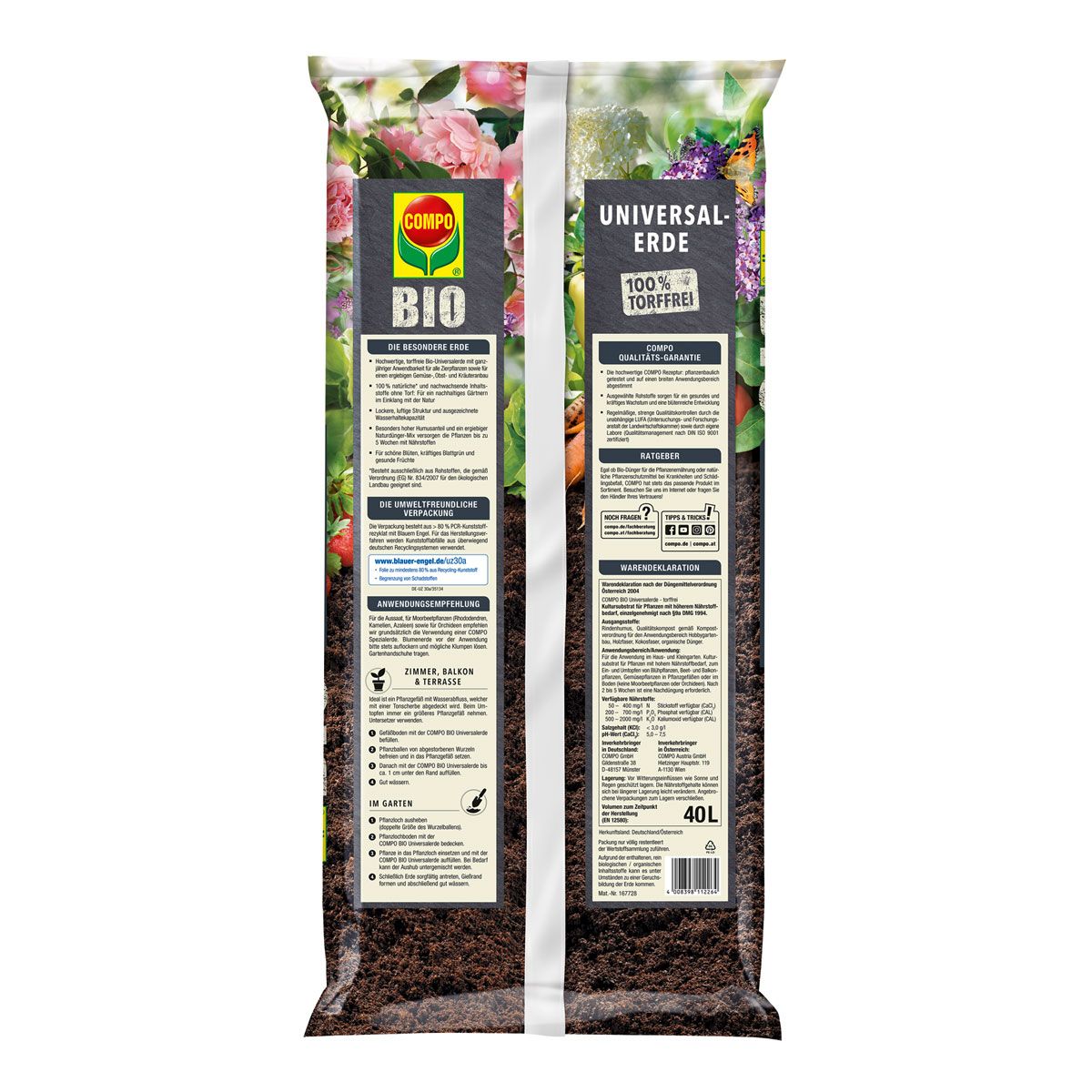 Compo Bio Mediterrane Erde torffrei 40 L online kaufen