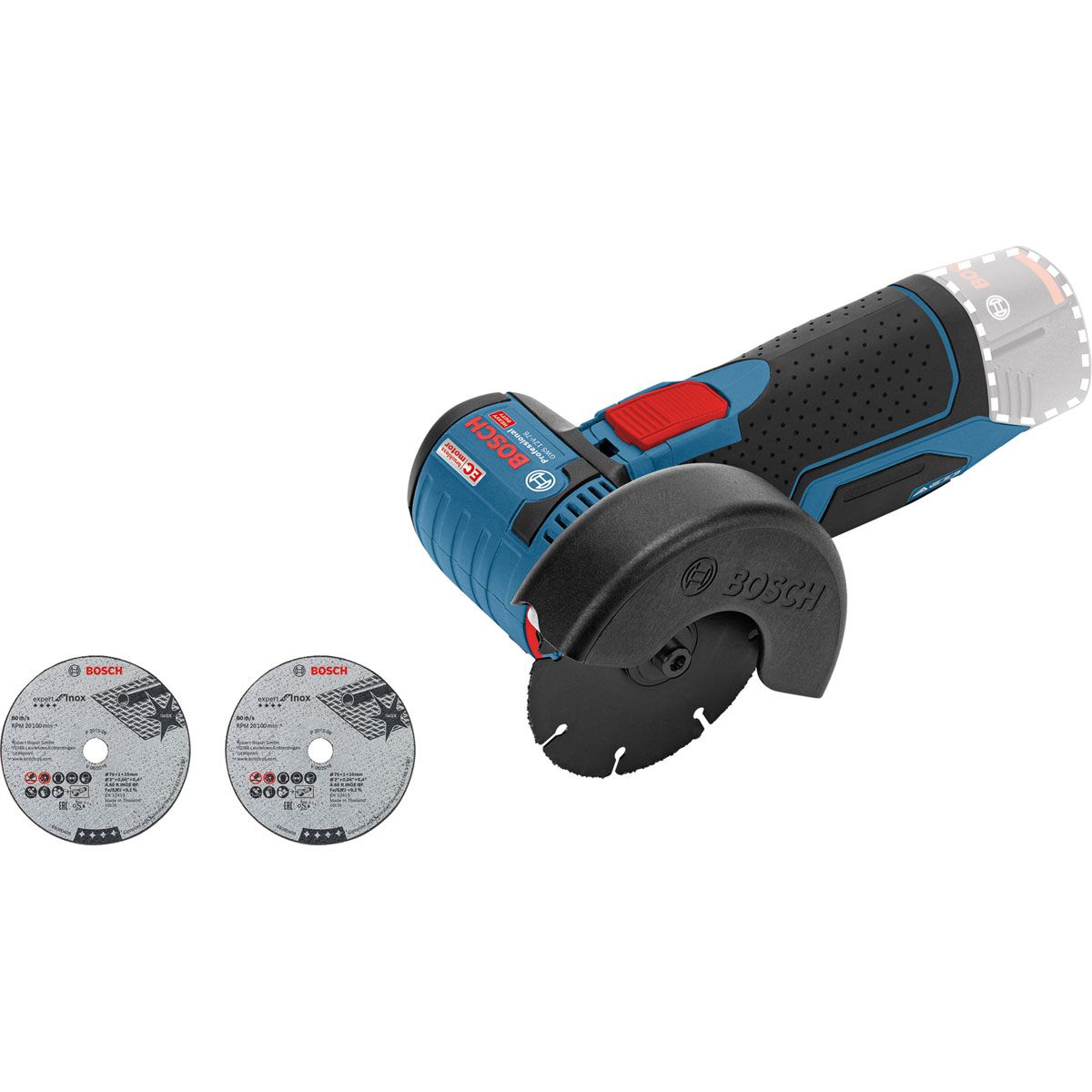 Bosch Akku-Winkelschleifer 'GWS 12V-76 Professional' 12 V ohne Akku