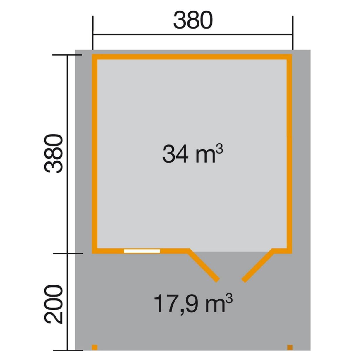 Weka Gartenhaus 136 A Größe 1/2 460 x 590 x 262 cm online kaufen